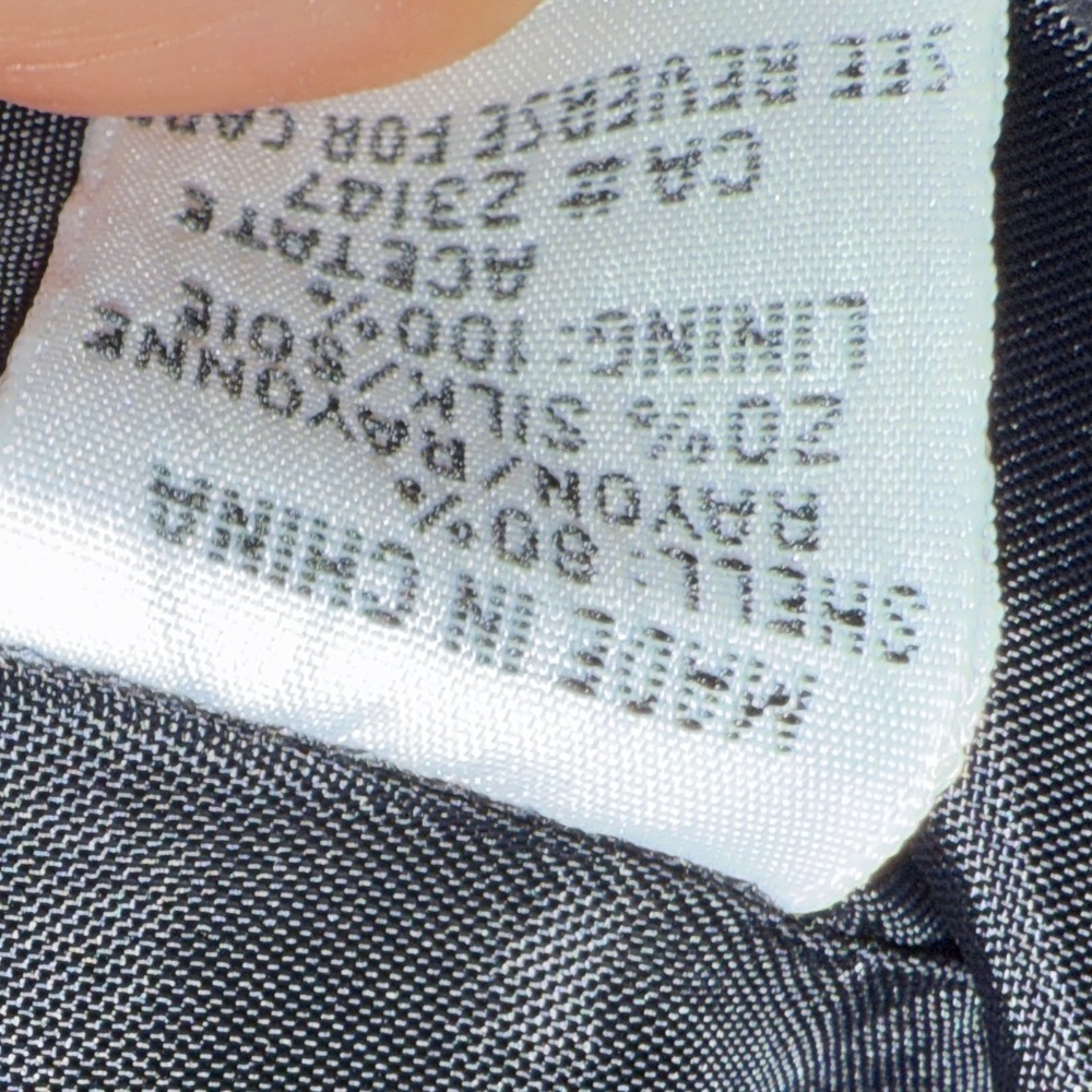 Talbots Black Velvet Button-Down Vest. Women’s Size 12 - Picture 11 of 11